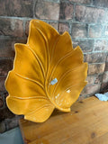 Vintage Large Ceramic Portugese Leaf Plate