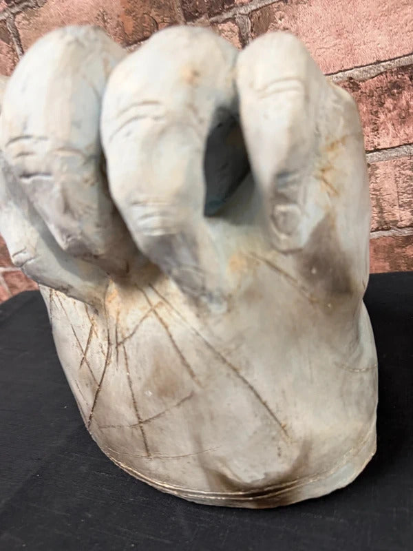Unusual Clay Hand Sculture