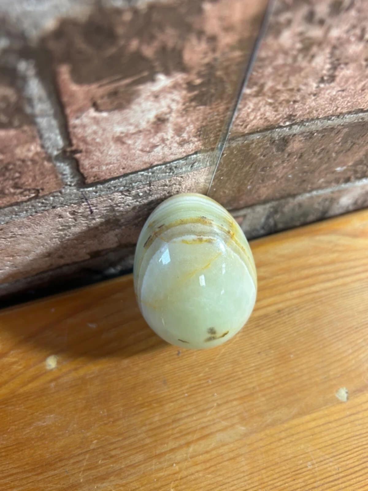 Polished Onyx Egg Ornament