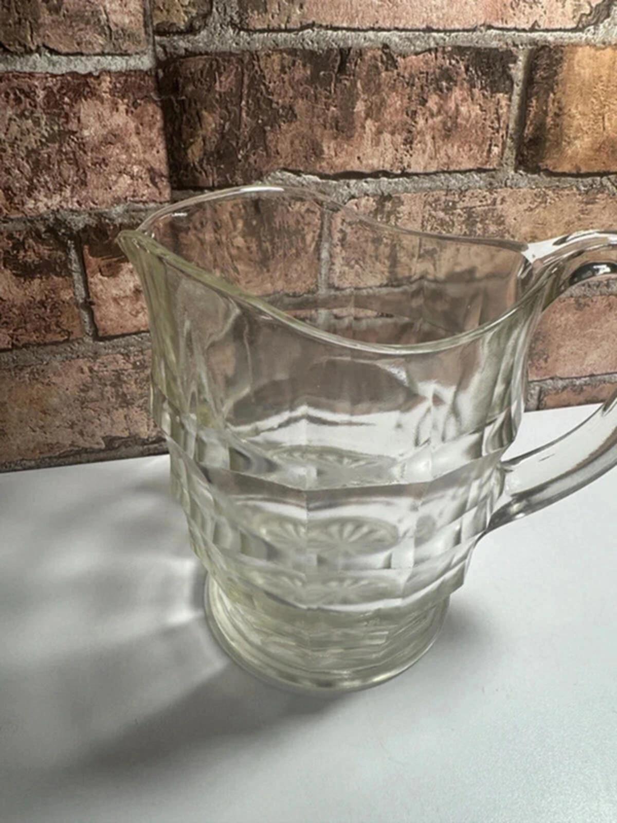 Vintage Glass Jacobean Jug