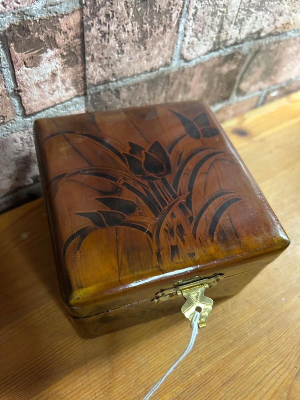 Set of Three Wooden Lacquered Boxes