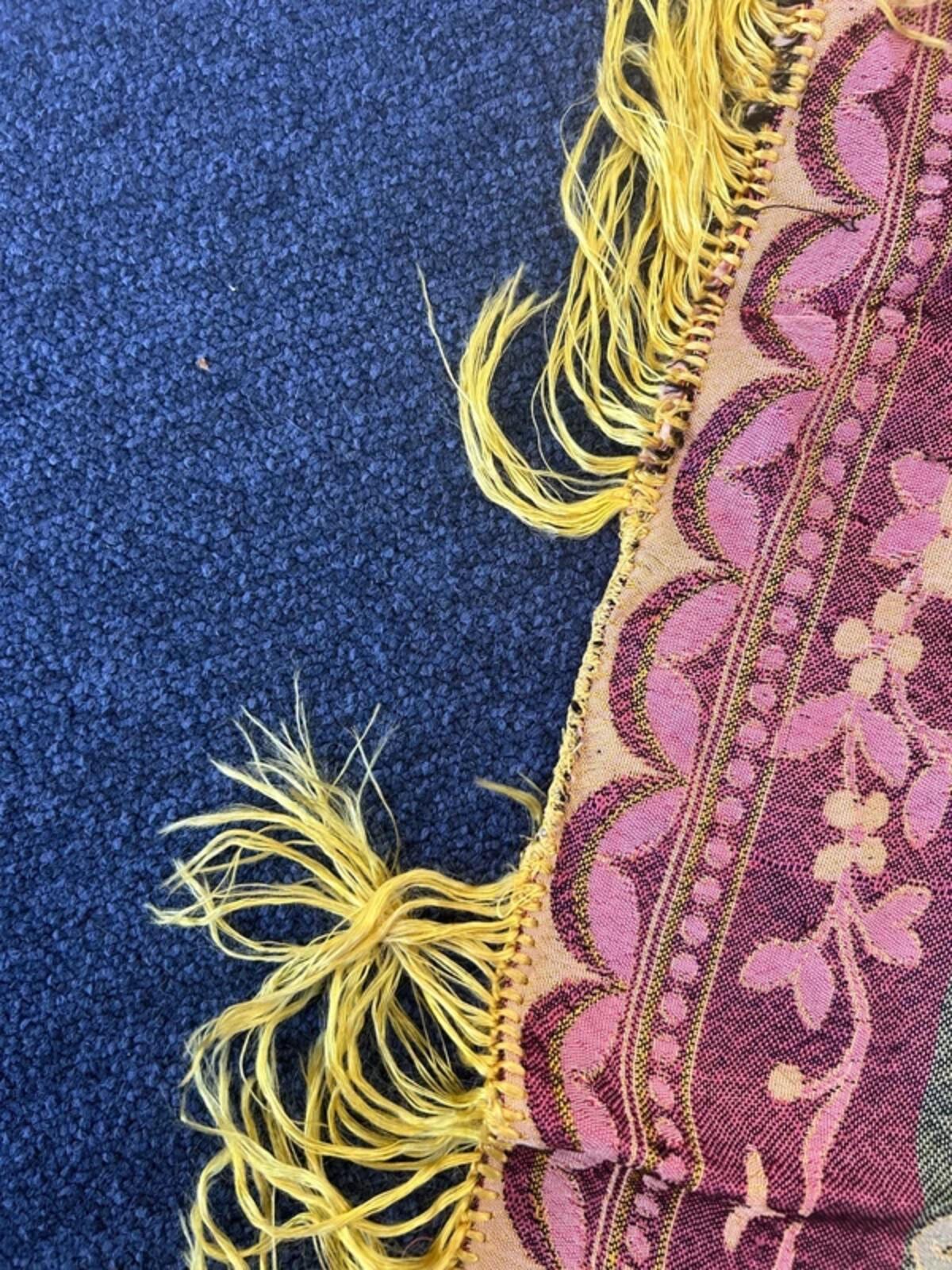 Floral Silk Style Small Blanket