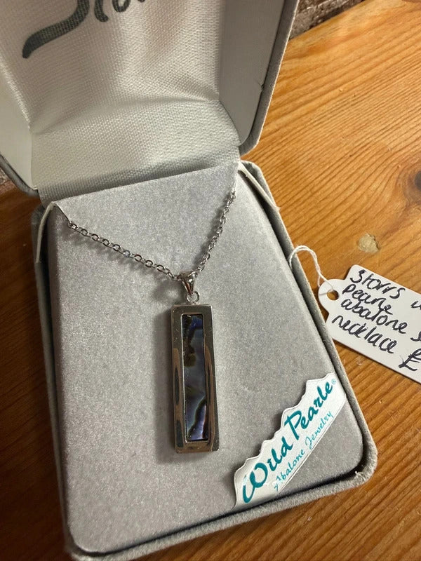 Storrs Wild Pearle Abalone Shell Necklace