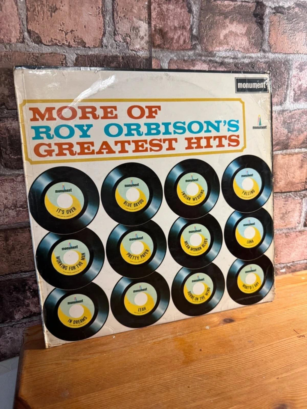 Roy Orbison's Greatest Hits Vinyl Record