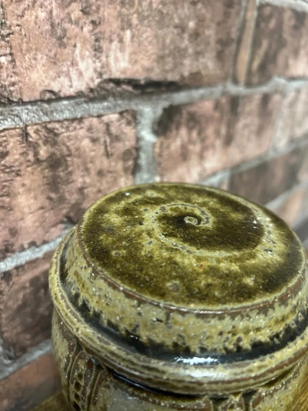 Vintage Stoneware Lidded Jar