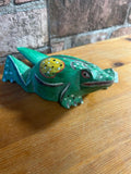 Vintage Hand Carved Wooden Frog