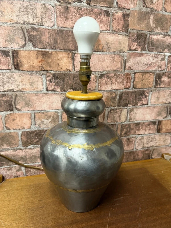Antique Indian Metal with Brass Soldering Lamp