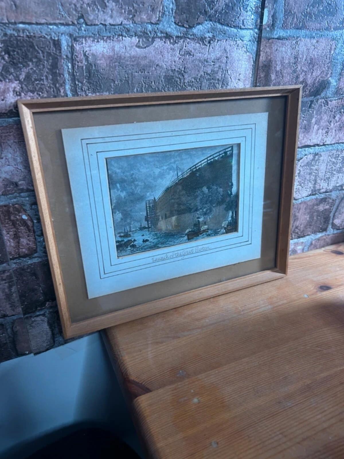Launch of The Great Eastern Framed Print