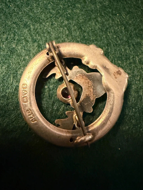 Antique Sterling Silver Brooch - 3.2g