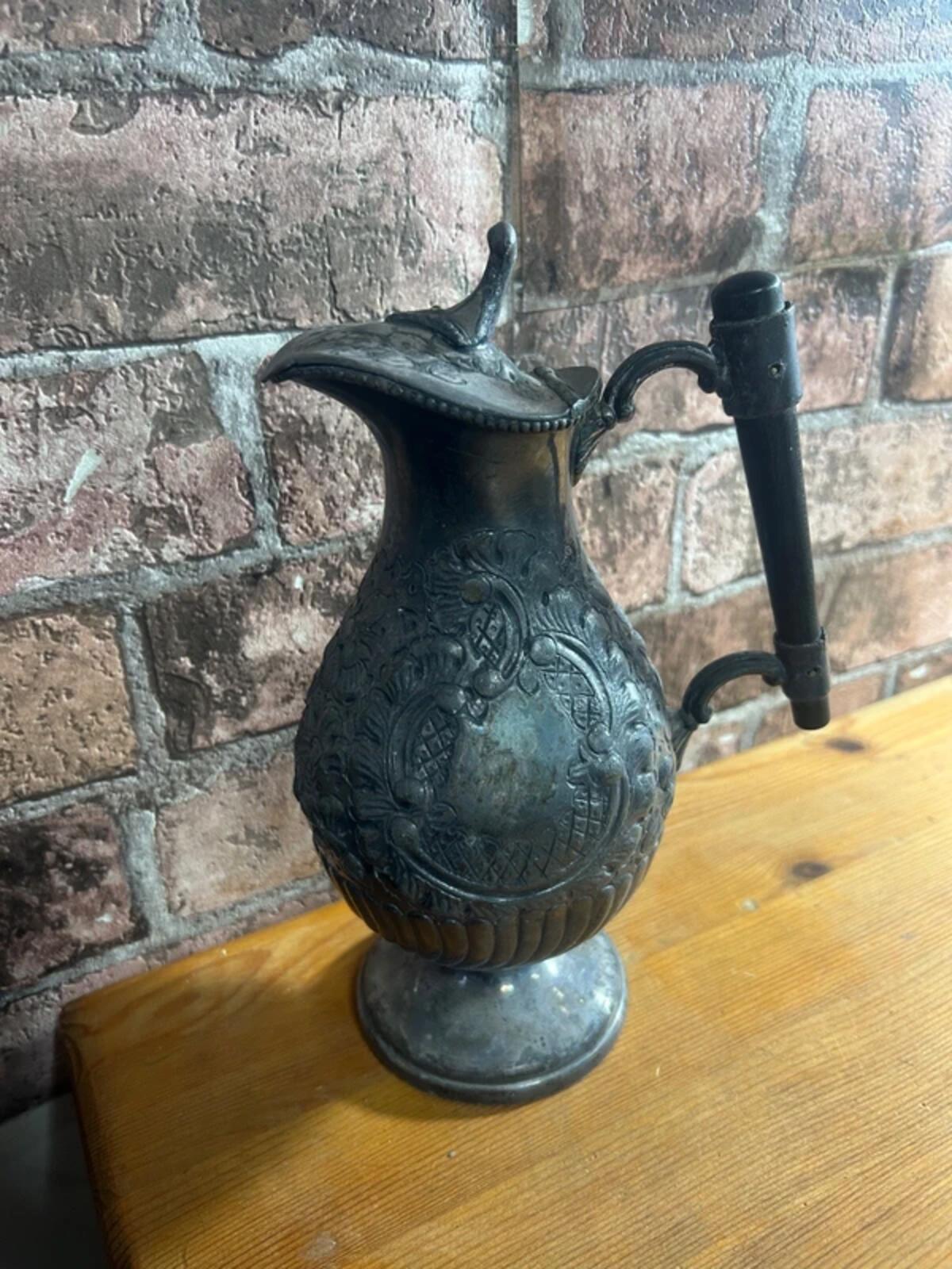 Victorian Lidded Hot Water Jug