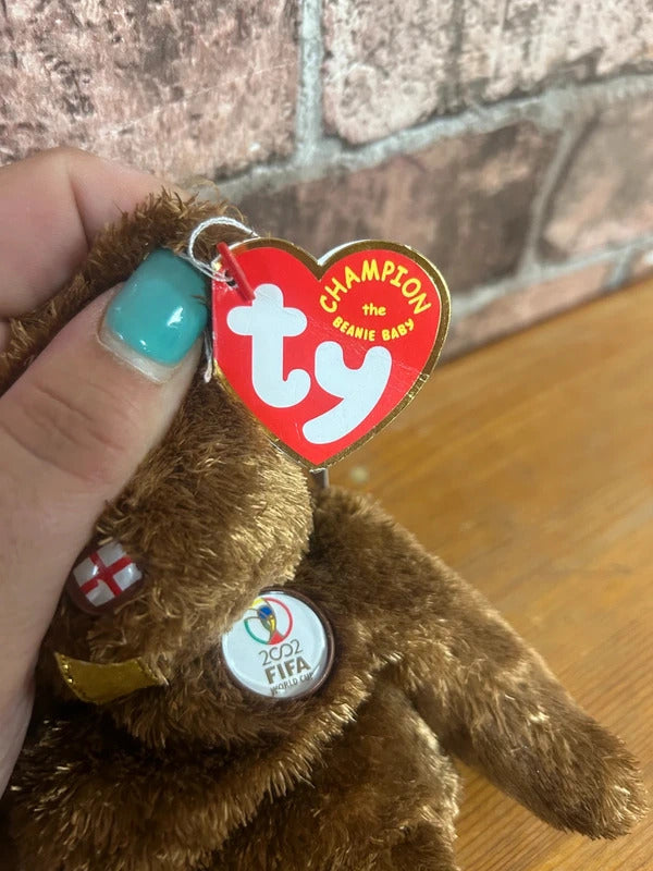 TY Beanie England 2002 Fifa Plush