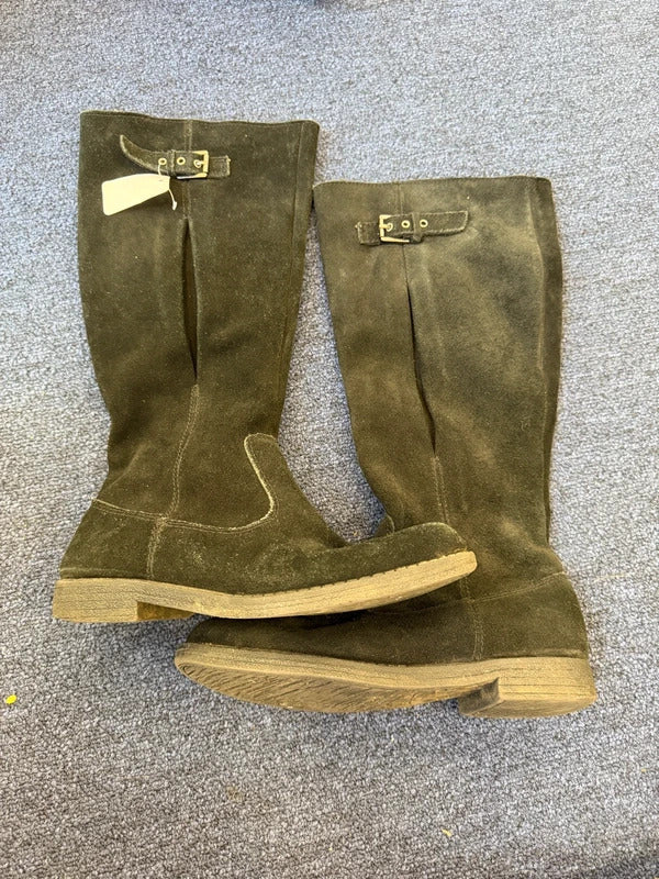 Roberto Vianni Long Black Boots - Size 4 UK
