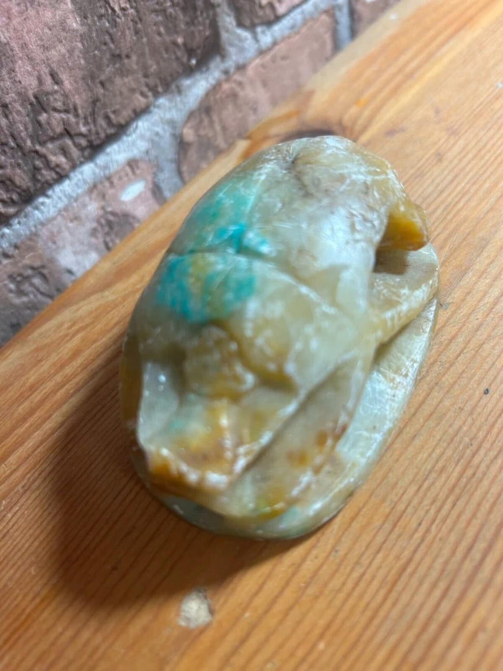 Carved Scarab Ornament