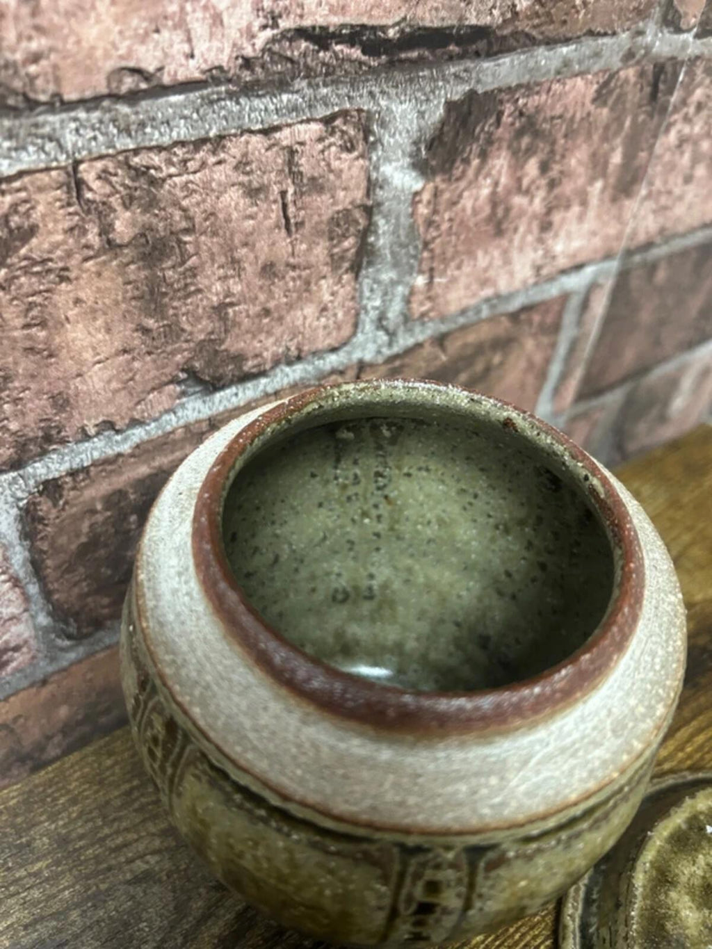 Vintage Stoneware Lidded Jar