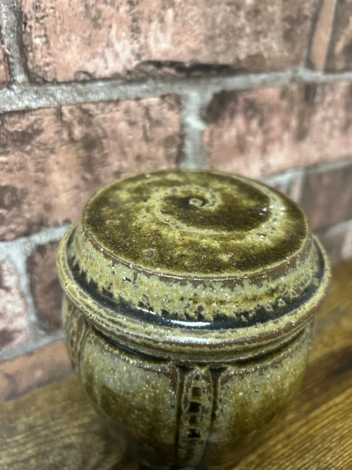 Vintage Stoneware Lidded Jar