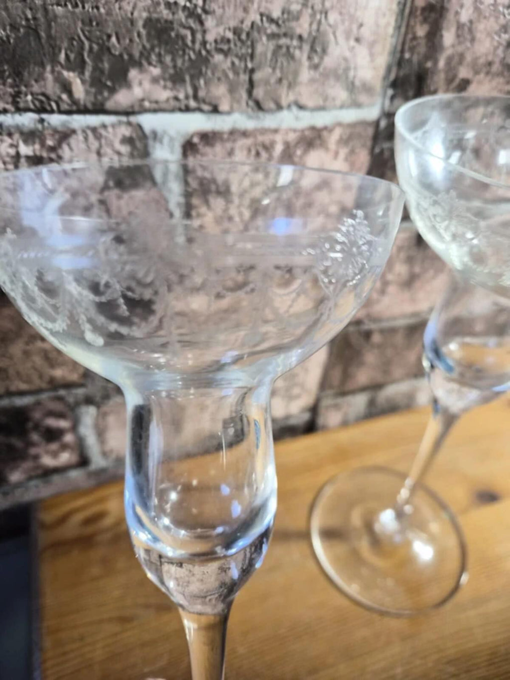 Pair of Princess House Margarita Glasses