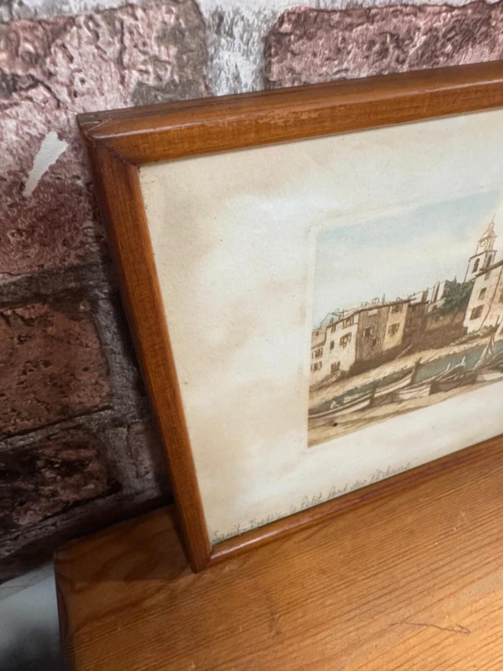 Vintage Framed Sketch Saint Tropez