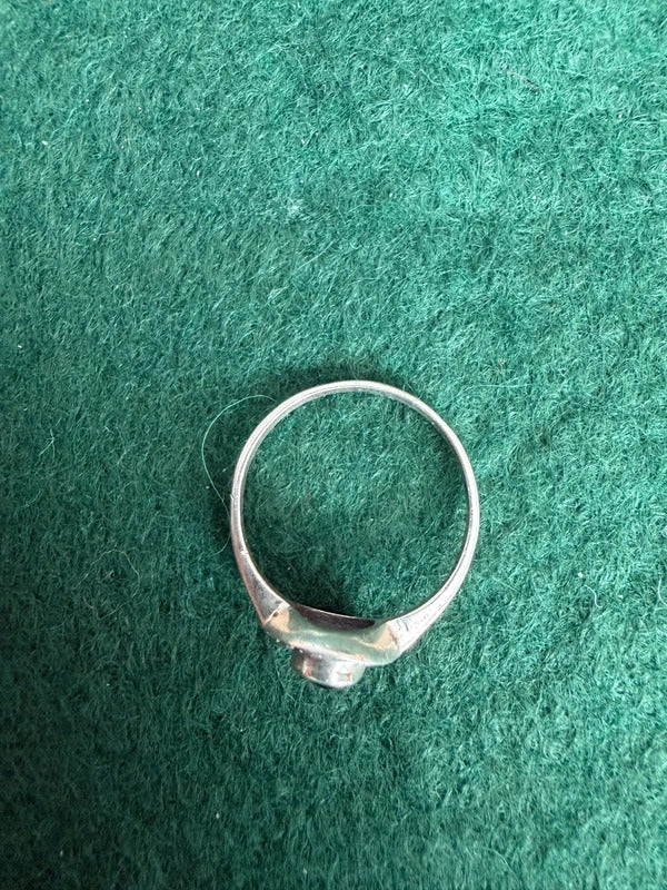 Sterling Silver Gem Ring - Size M