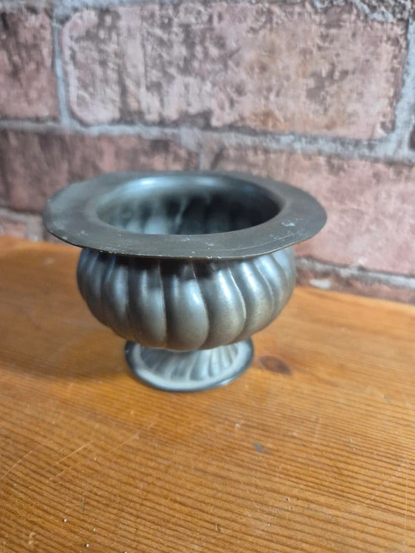Pewter urn/vase