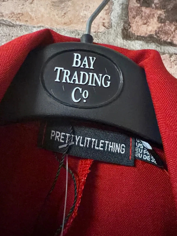 PLT Red Blazer - Size 6 (Oversized)