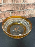 Bohemian Amber Glass Bowl