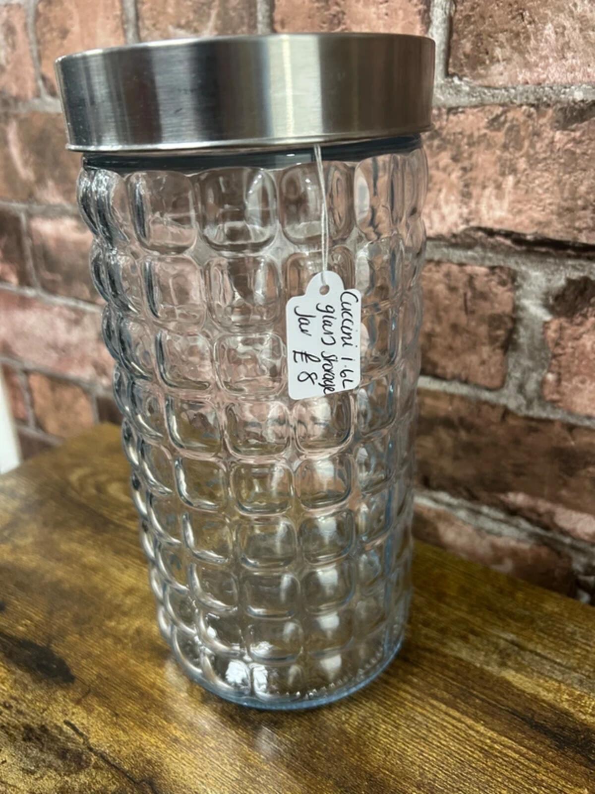 Cuccini Glass Lidded Storage Jar