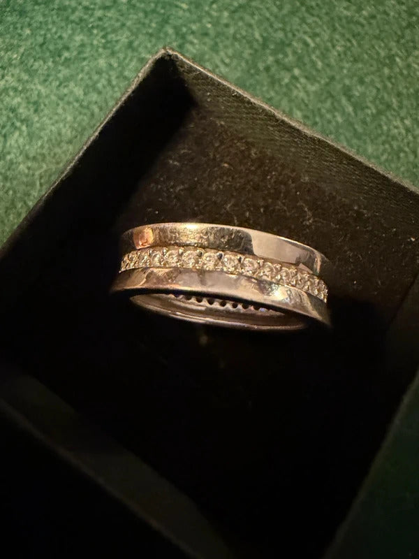 Sterling Silver Band Ring - Size O - 6g