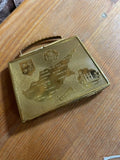 Vintage Mascot Powder Compact Handbag Map
