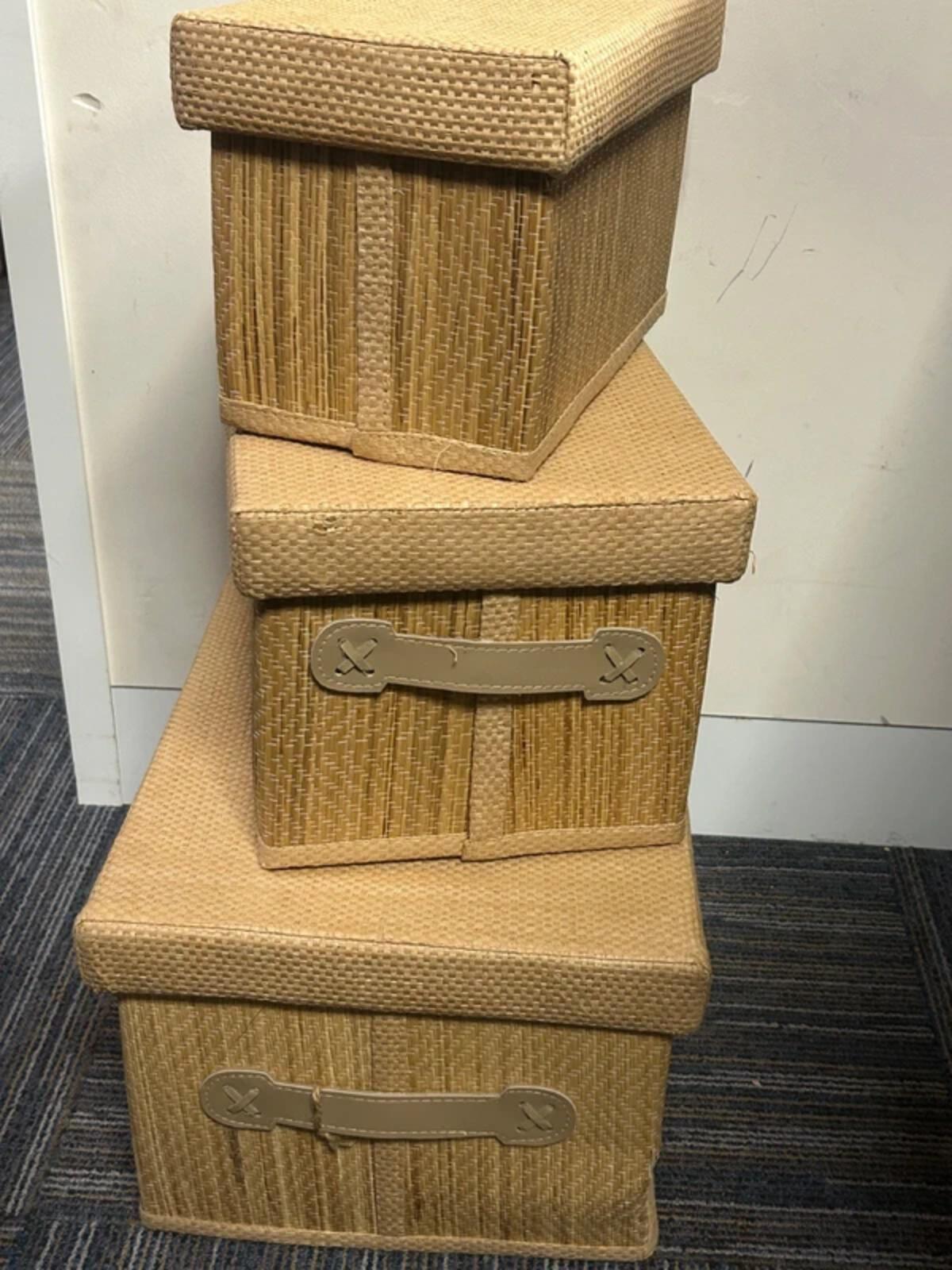 Set Of Three Storage Boxes