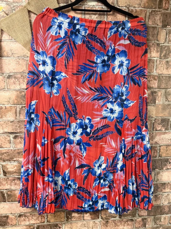 Floral Midi Skirt - Size 14