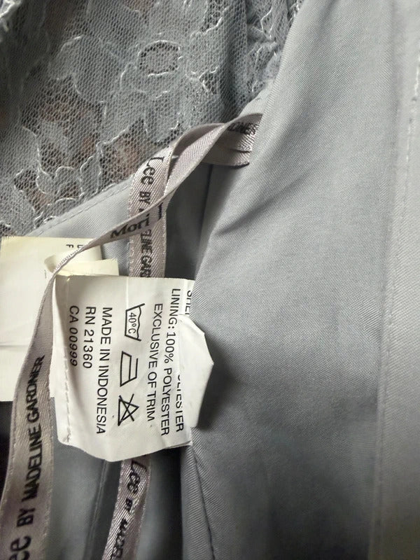 Morilee Grey Lace Prom/Evening Dress - Size 18