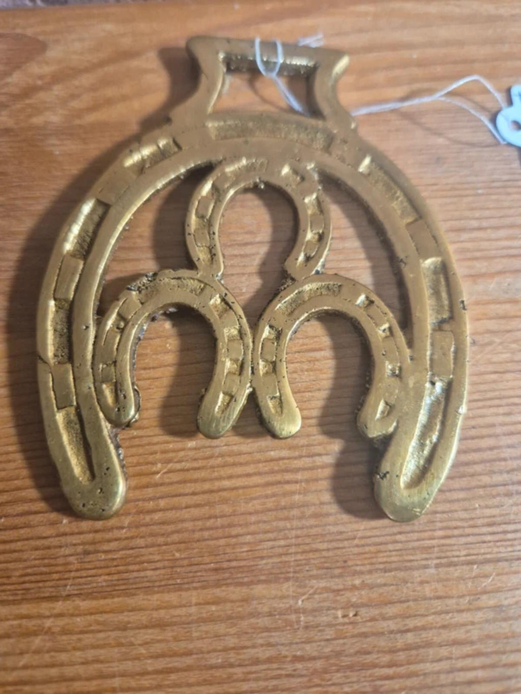 Three Horseshoes Brass Ornament