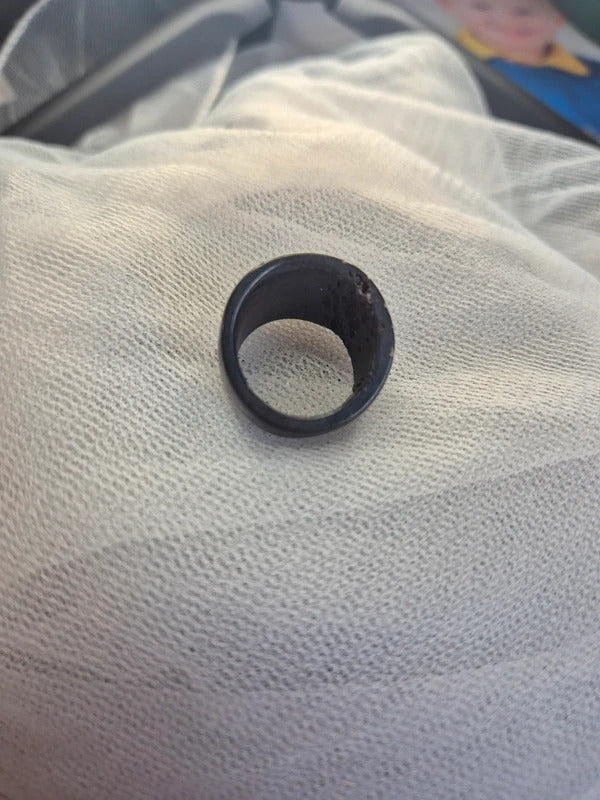Chunky black natural ring- not adjustable