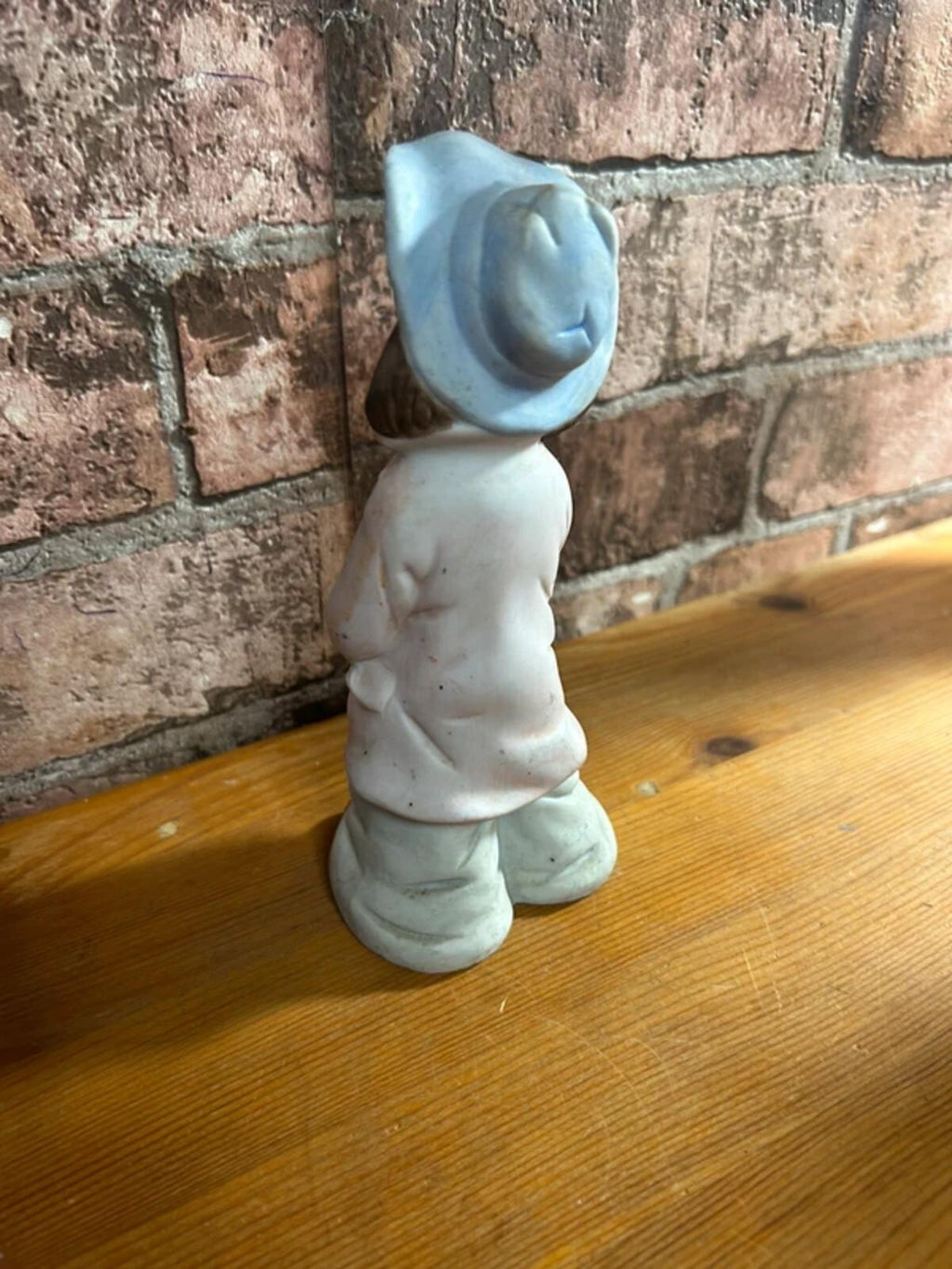 Kitsch Child in Rag Ceramic Figure