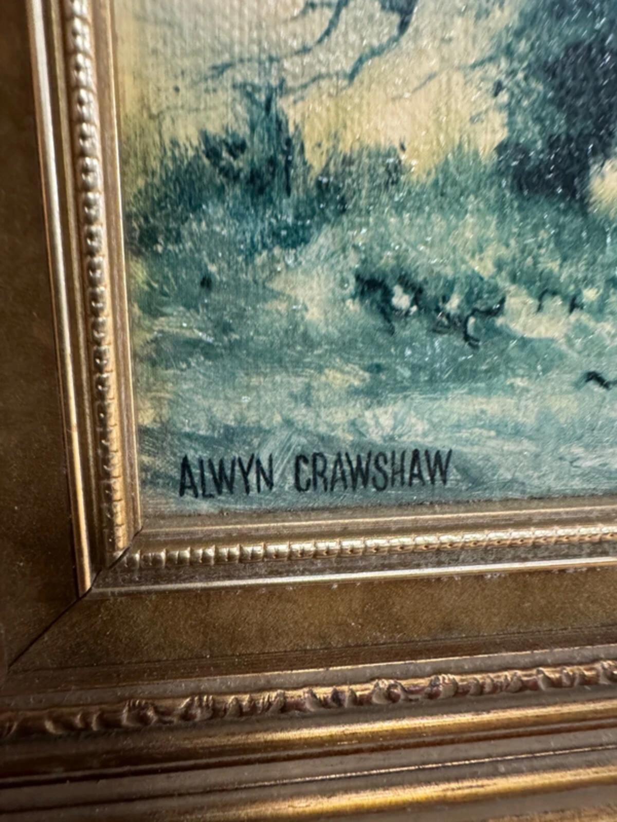 Alwyn Crawshaw 'The Ploughman' Framed and Signed Painting