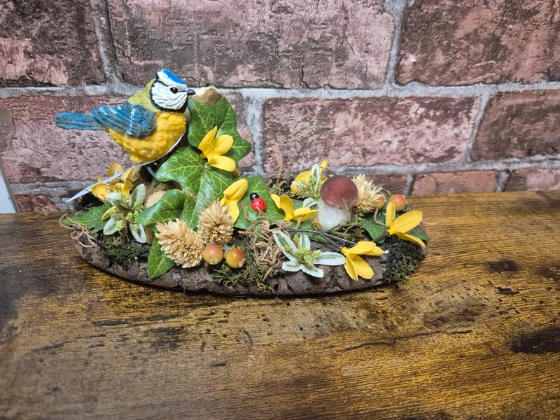 Vivid arts blue tits birds ornament
