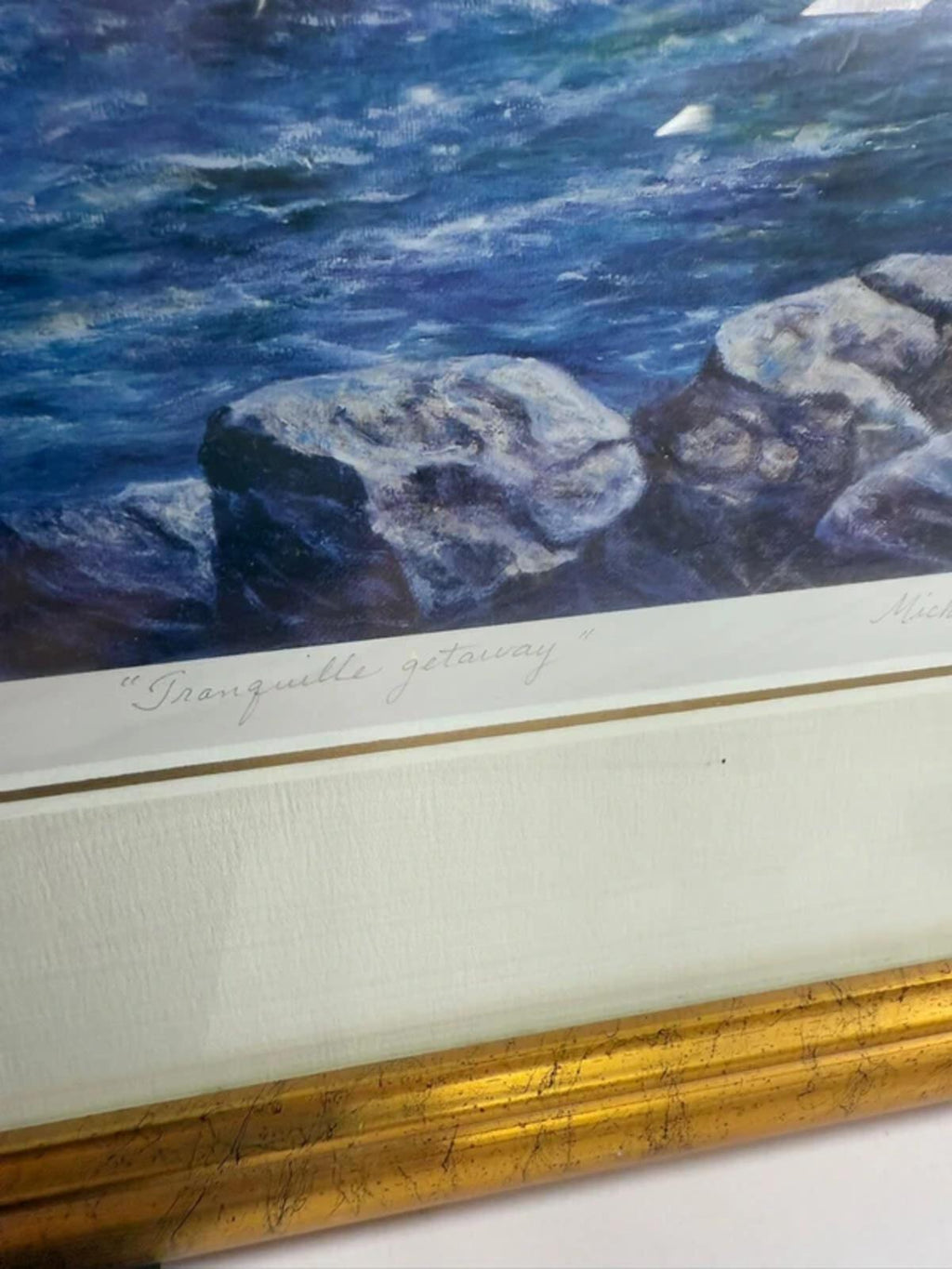 Micheline Guerard Gold Framed and Signed Print