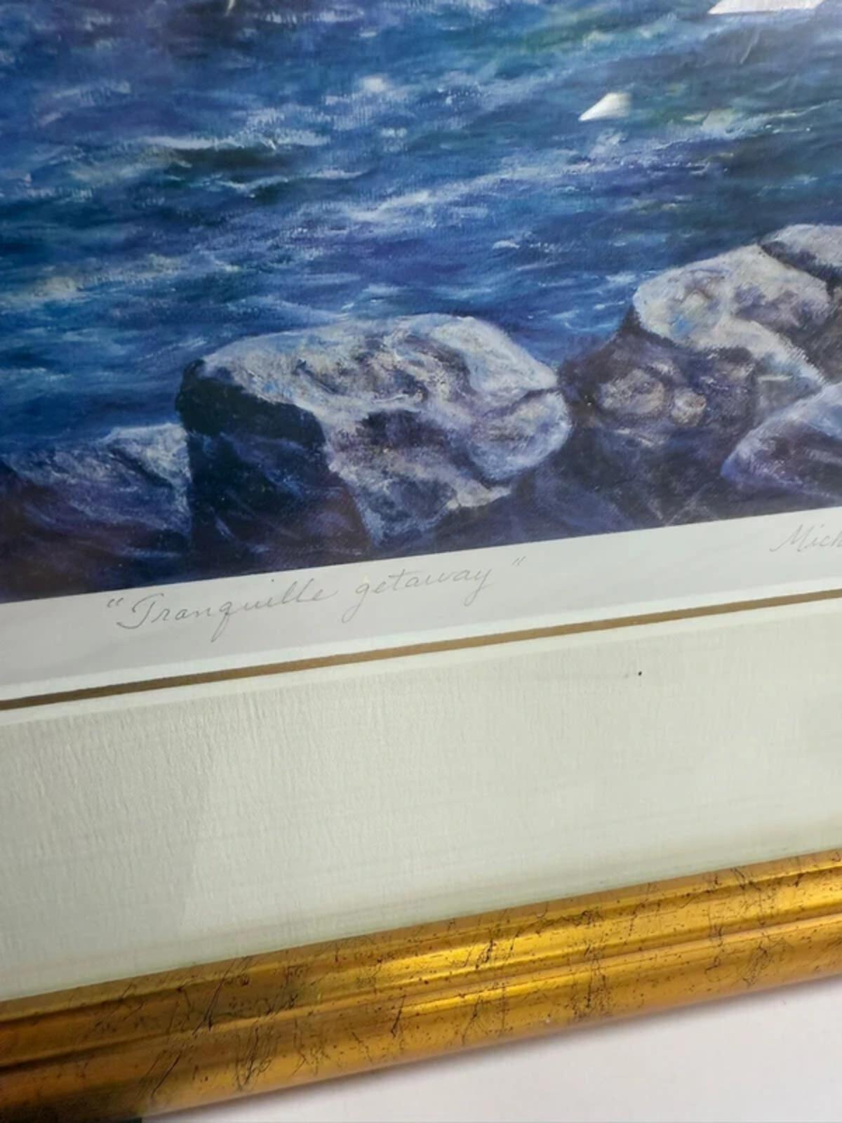 Micheline Guerard Gold Framed and Signed Print
