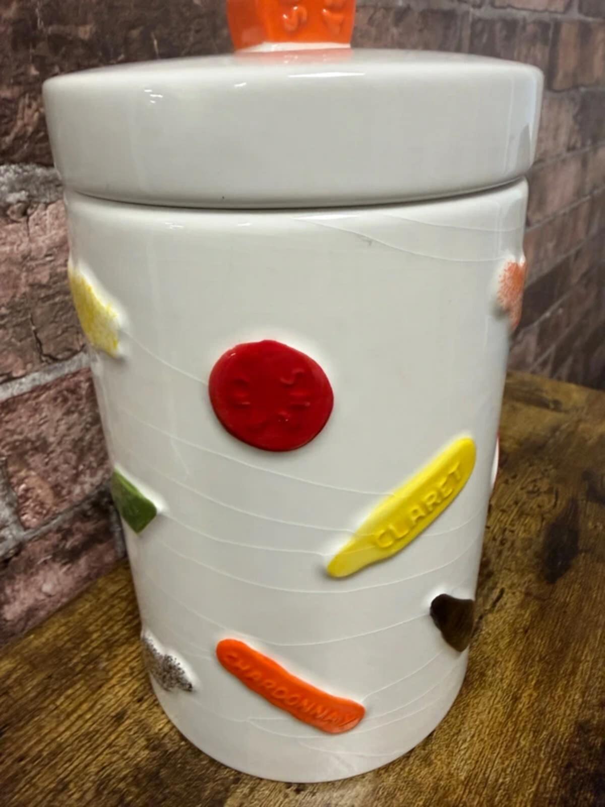 Liquorice All Sorts Ceramic Lidded Jar