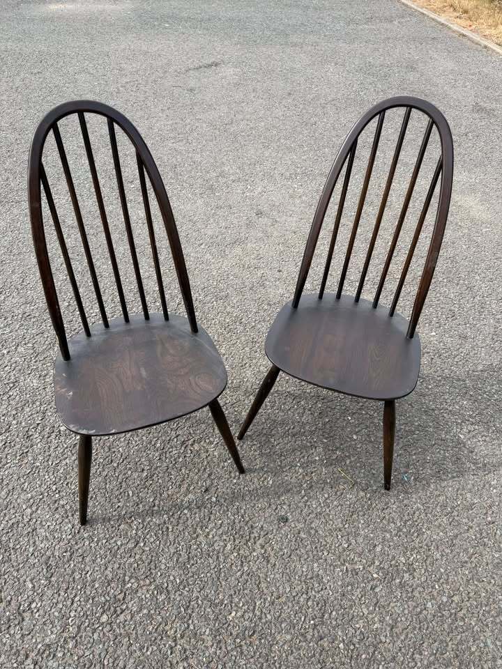 Pair of Ercol Quaker Dining Chairs