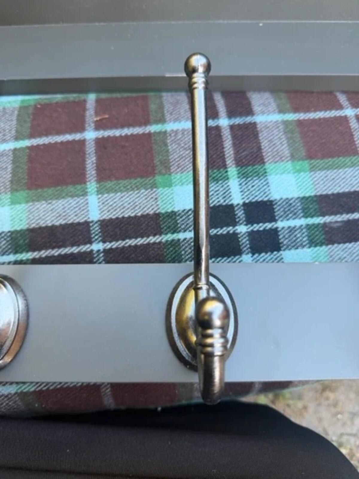 Grey Wall Hook/Shelf