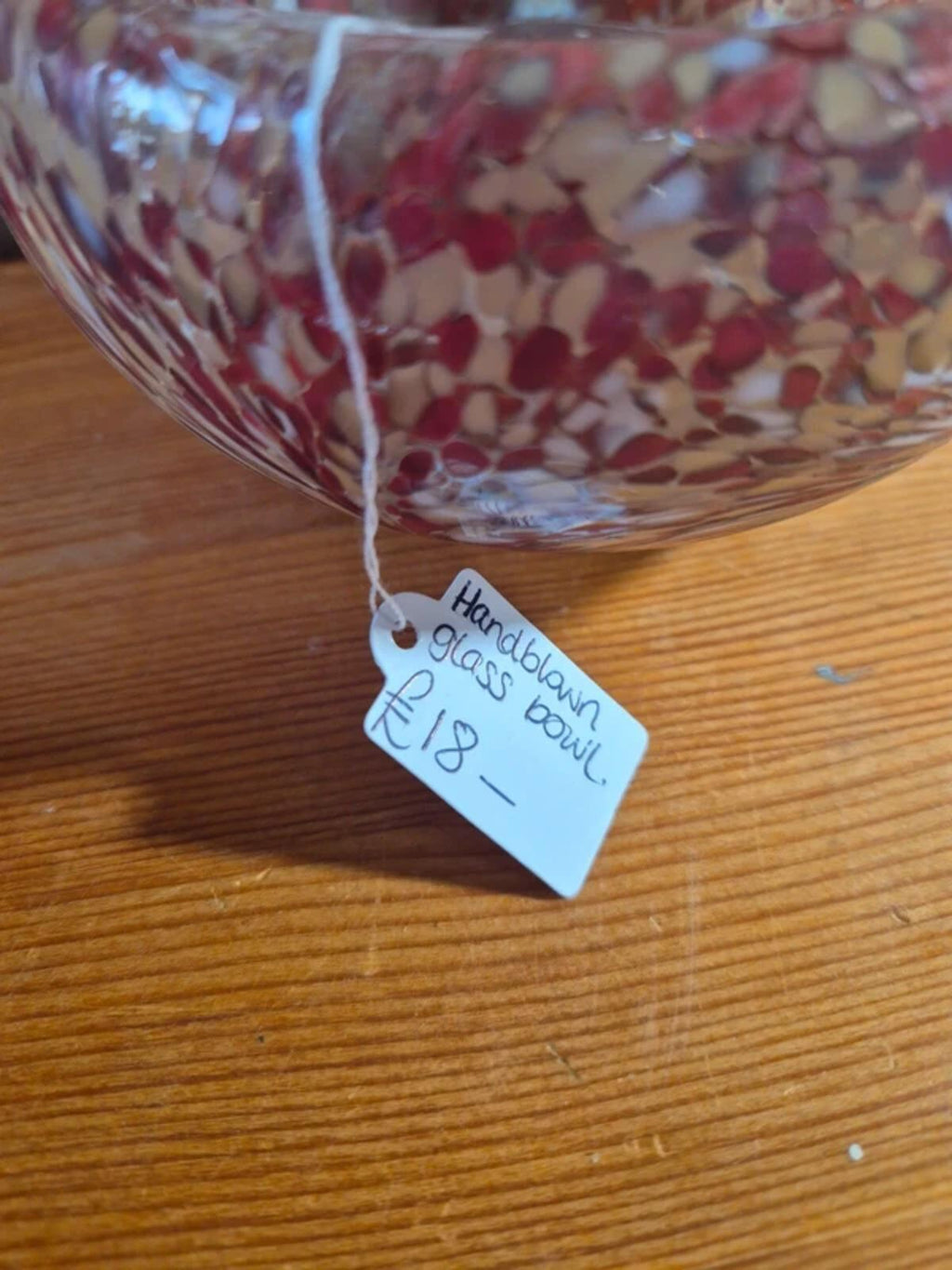 Handblown glass bowl