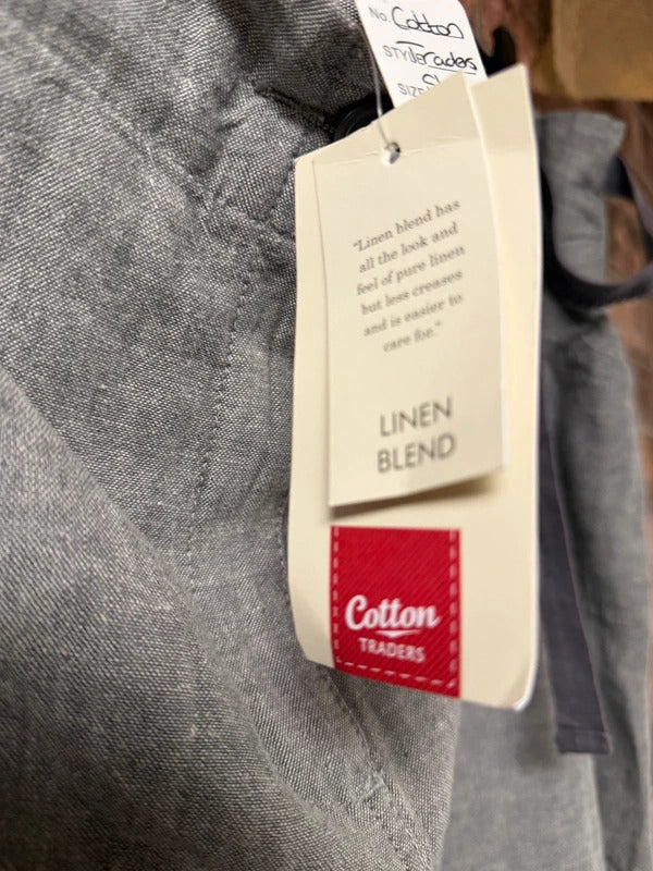 Cotton Traders Grey Midi Skirt - Size 26