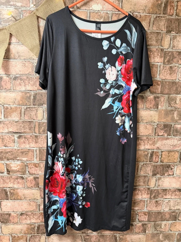 Emery Rose Patterned Dress - Size 12