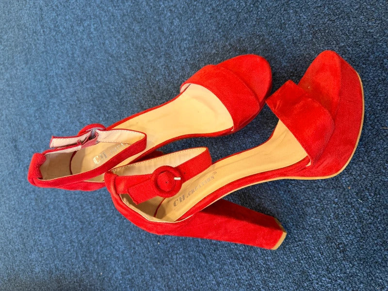 C.H Creation Red Heels - Size 5 UK