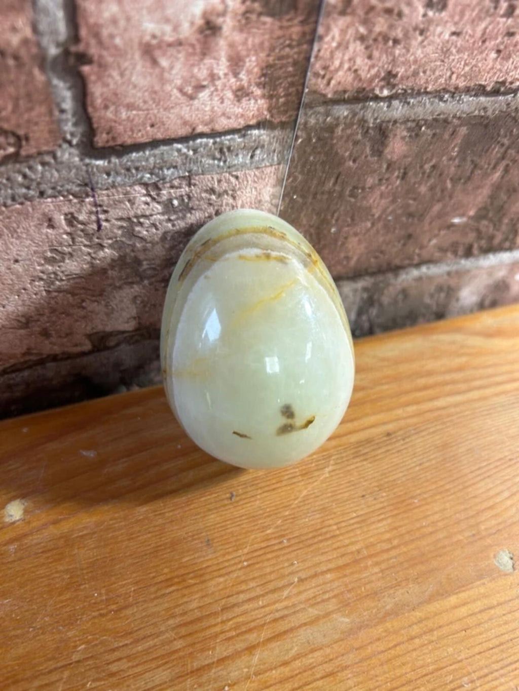 Polished Onyx Egg Ornament