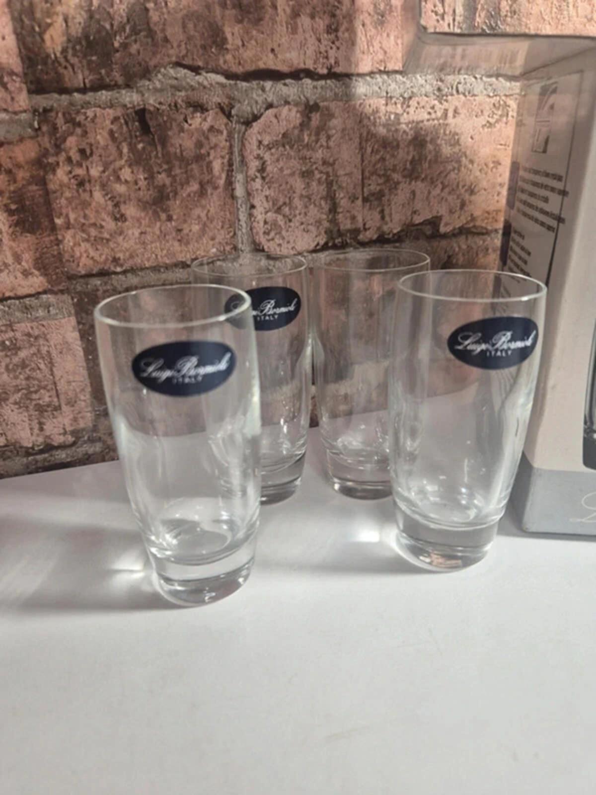 Luigi bormioli set of 4 glasses