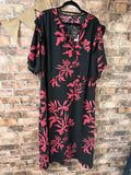 JD Williams Pink and Black Dress - Size 24