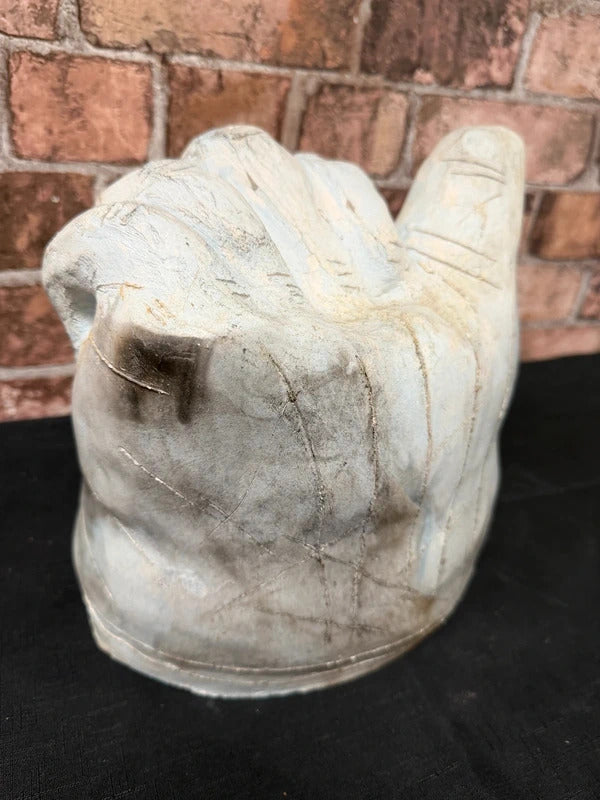 Unusual Clay Hand Sculture
