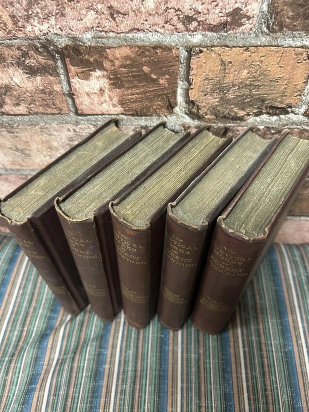 The Poetical Works of Robert Browning Antique Books - Vol 1-5